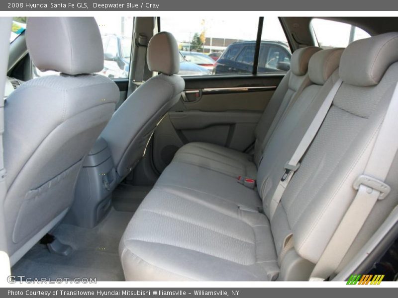 Deepwater Blue / Gray 2008 Hyundai Santa Fe GLS