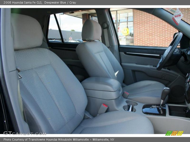 Deepwater Blue / Gray 2008 Hyundai Santa Fe GLS