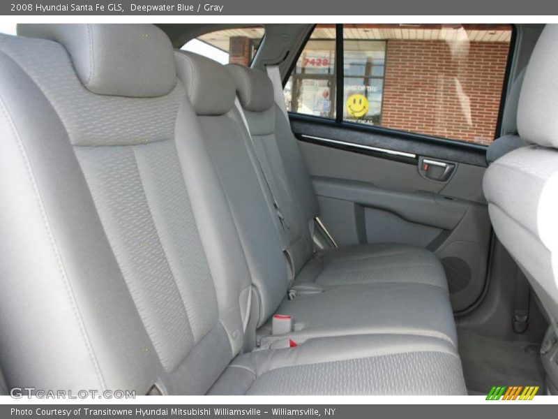 Deepwater Blue / Gray 2008 Hyundai Santa Fe GLS