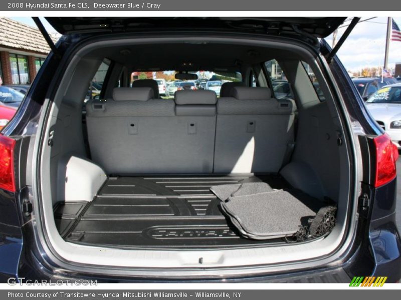 Deepwater Blue / Gray 2008 Hyundai Santa Fe GLS