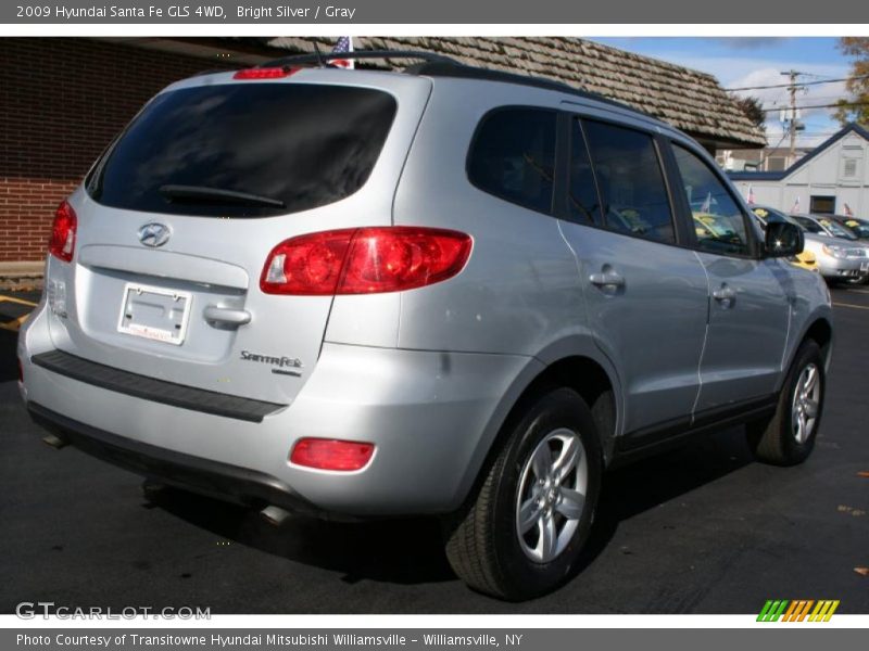 Bright Silver / Gray 2009 Hyundai Santa Fe GLS 4WD
