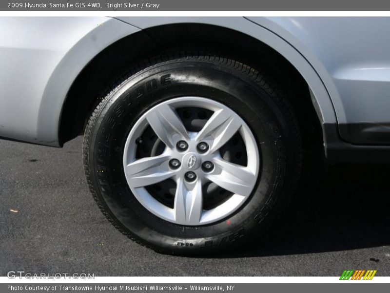 Bright Silver / Gray 2009 Hyundai Santa Fe GLS 4WD