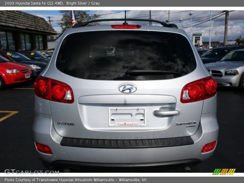 Bright Silver / Gray 2009 Hyundai Santa Fe GLS 4WD