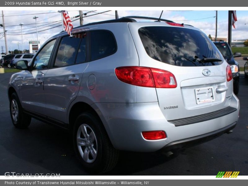Bright Silver / Gray 2009 Hyundai Santa Fe GLS 4WD
