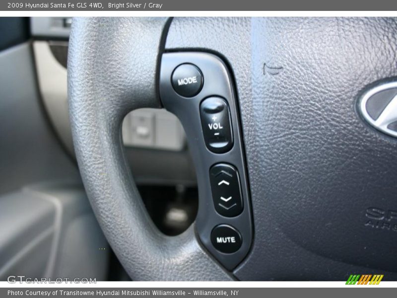Bright Silver / Gray 2009 Hyundai Santa Fe GLS 4WD
