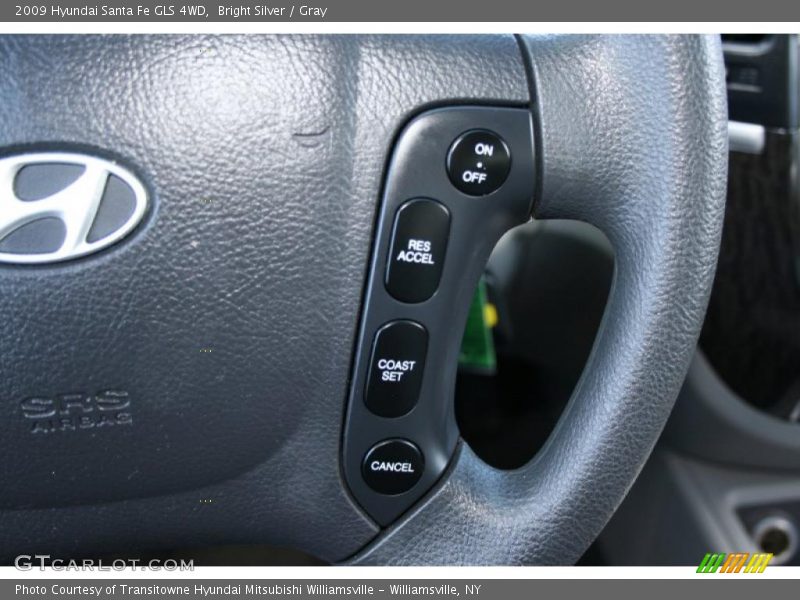 Bright Silver / Gray 2009 Hyundai Santa Fe GLS 4WD