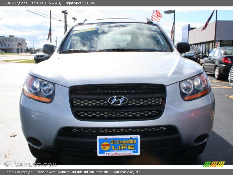 Bright Silver / Gray 2009 Hyundai Santa Fe GLS 4WD