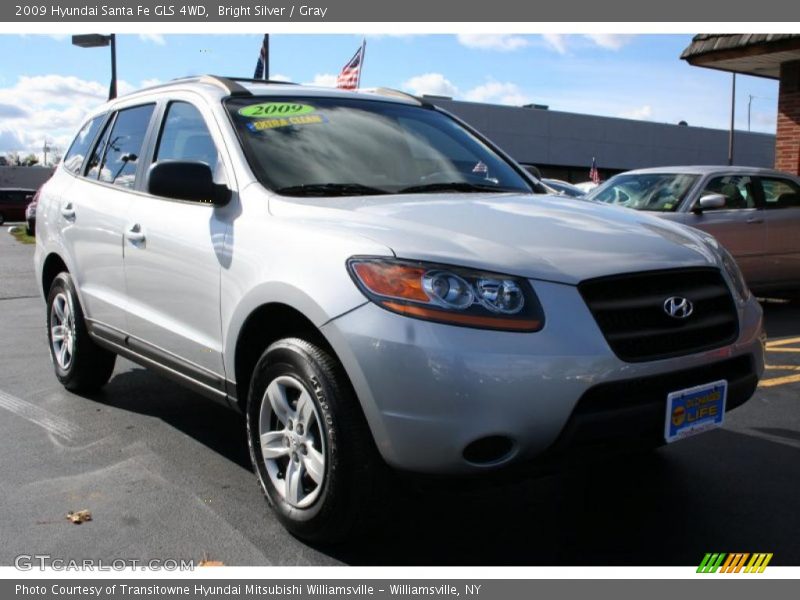 Bright Silver / Gray 2009 Hyundai Santa Fe GLS 4WD