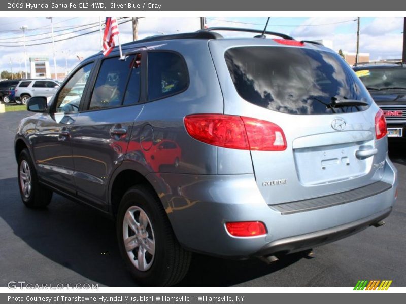 Silver Blue / Gray 2009 Hyundai Santa Fe GLS 4WD