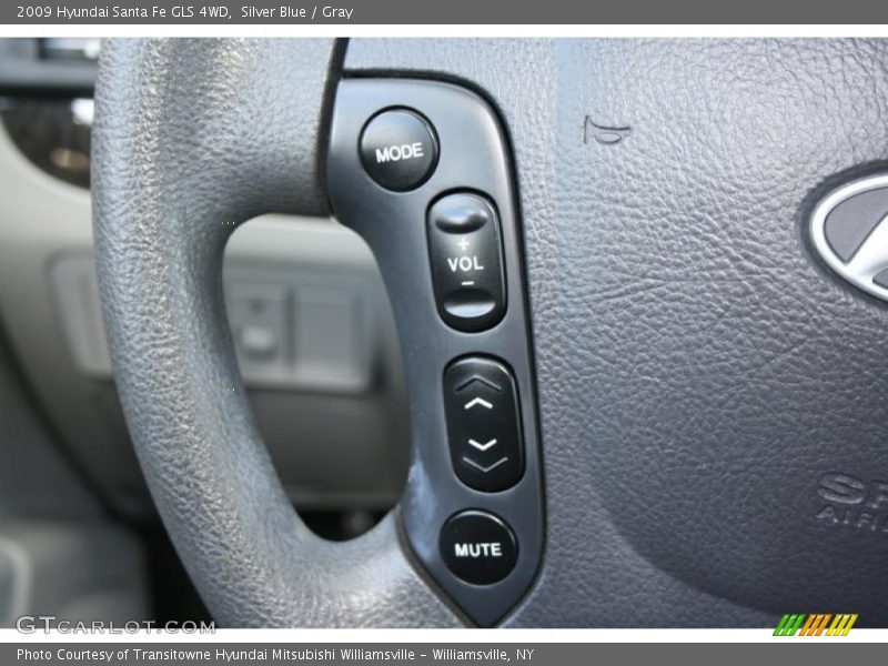 Silver Blue / Gray 2009 Hyundai Santa Fe GLS 4WD