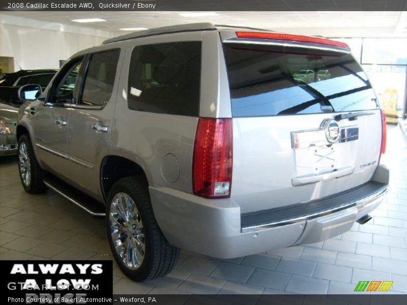 Quicksilver / Ebony 2008 Cadillac Escalade AWD