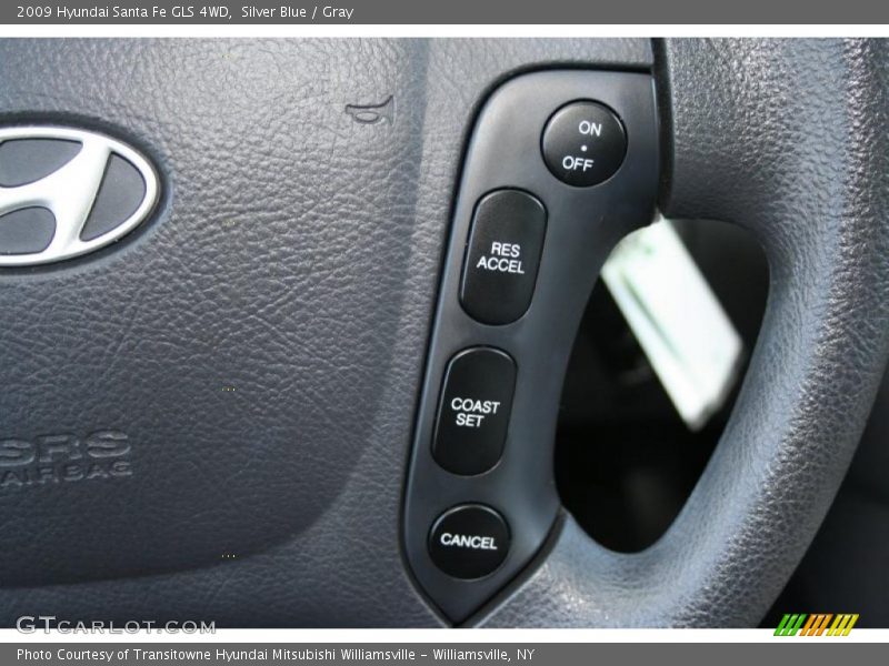 Silver Blue / Gray 2009 Hyundai Santa Fe GLS 4WD