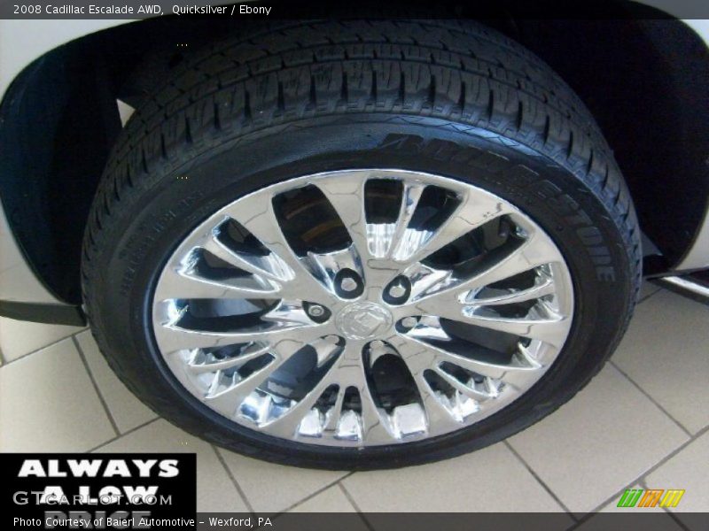 Quicksilver / Ebony 2008 Cadillac Escalade AWD