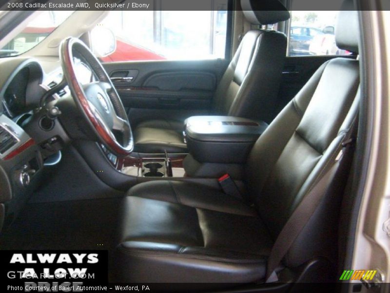 Quicksilver / Ebony 2008 Cadillac Escalade AWD