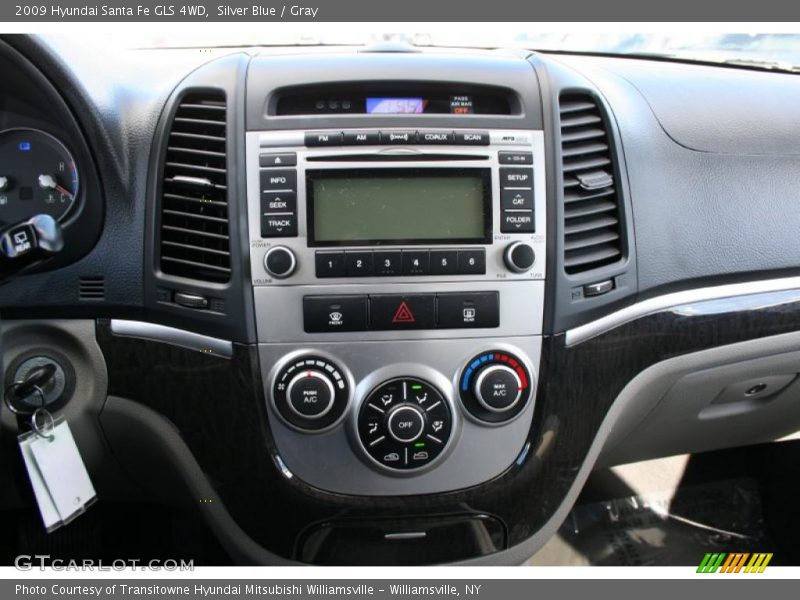 Silver Blue / Gray 2009 Hyundai Santa Fe GLS 4WD