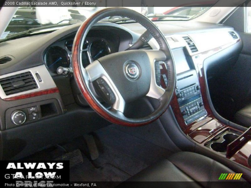 Quicksilver / Ebony 2008 Cadillac Escalade AWD