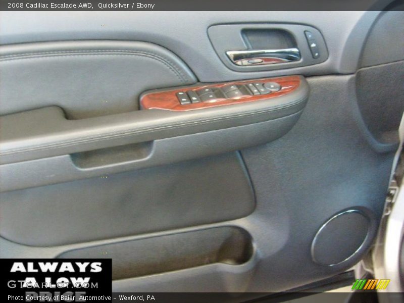Quicksilver / Ebony 2008 Cadillac Escalade AWD
