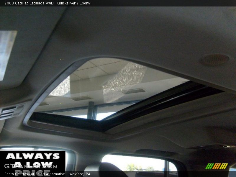 Quicksilver / Ebony 2008 Cadillac Escalade AWD