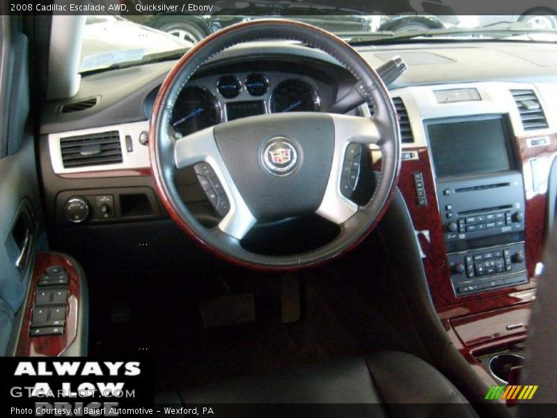 Quicksilver / Ebony 2008 Cadillac Escalade AWD