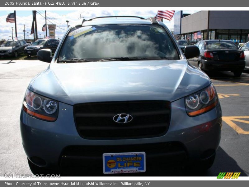 Silver Blue / Gray 2009 Hyundai Santa Fe GLS 4WD