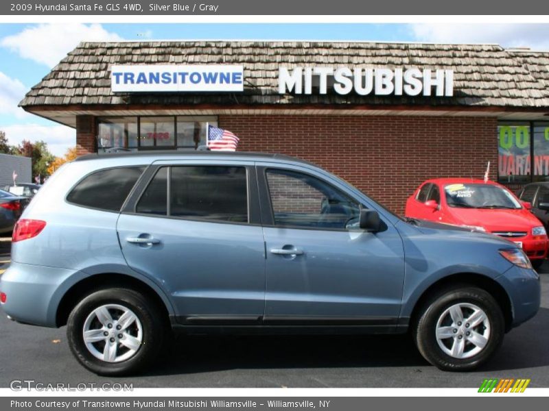 Silver Blue / Gray 2009 Hyundai Santa Fe GLS 4WD