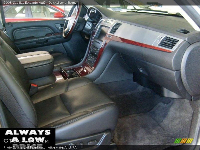Quicksilver / Ebony 2008 Cadillac Escalade AWD