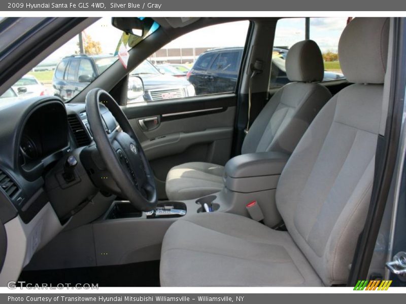 Silver Blue / Gray 2009 Hyundai Santa Fe GLS 4WD