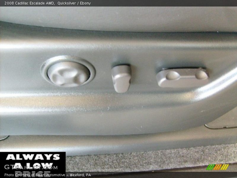 Quicksilver / Ebony 2008 Cadillac Escalade AWD
