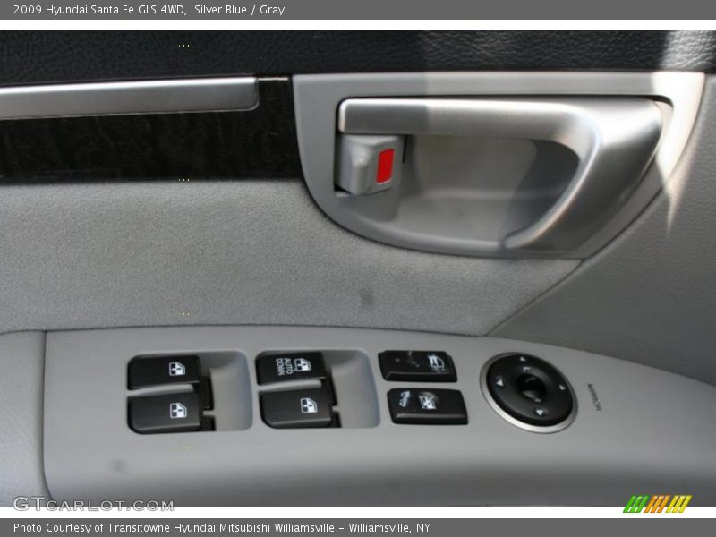Silver Blue / Gray 2009 Hyundai Santa Fe GLS 4WD