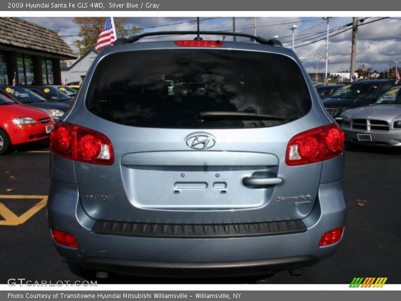 Silver Blue / Gray 2009 Hyundai Santa Fe GLS 4WD