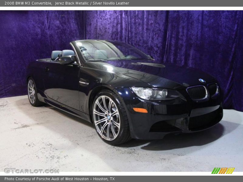 Jerez Black Metallic / Silver Novillo Leather 2008 BMW M3 Convertible