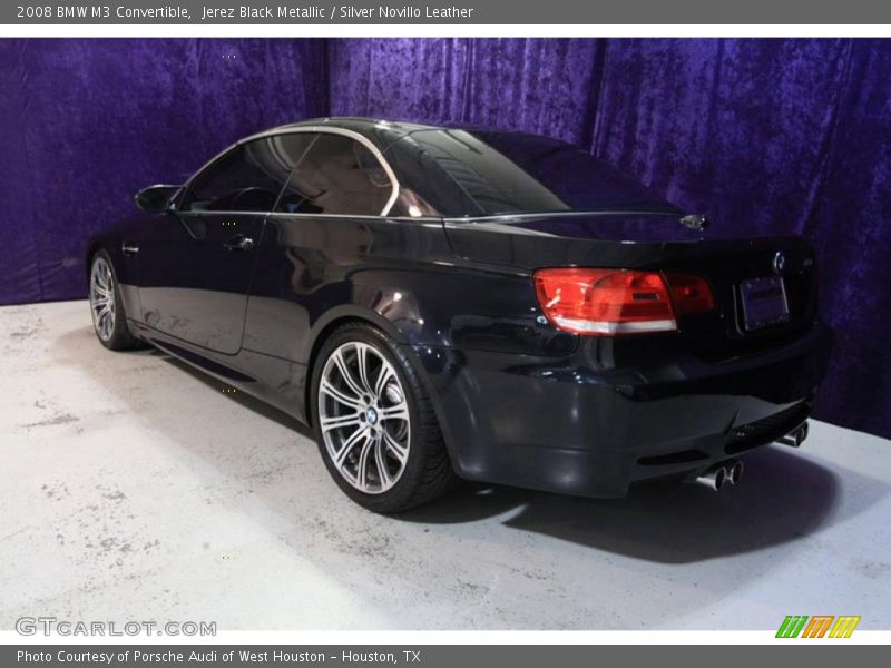 Jerez Black Metallic / Silver Novillo Leather 2008 BMW M3 Convertible