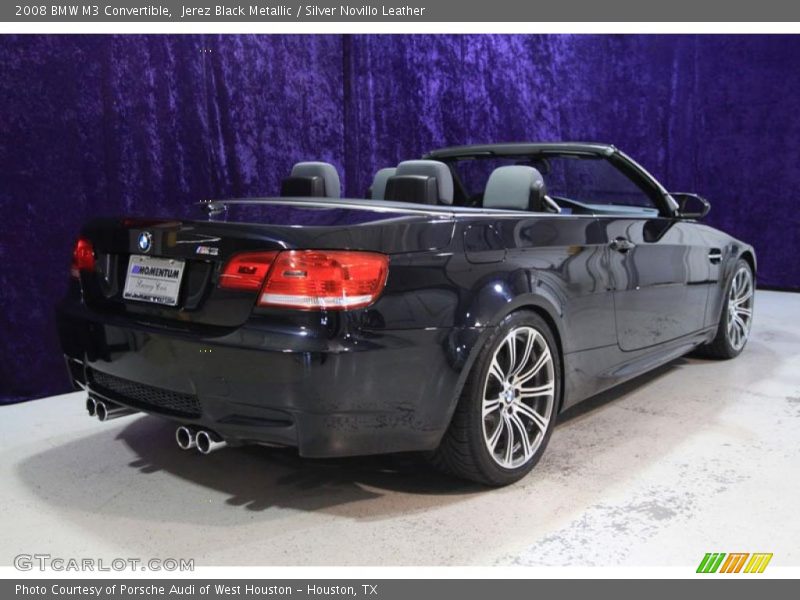 Jerez Black Metallic / Silver Novillo Leather 2008 BMW M3 Convertible