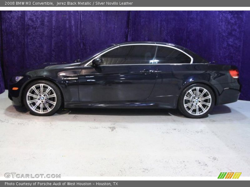 Jerez Black Metallic / Silver Novillo Leather 2008 BMW M3 Convertible