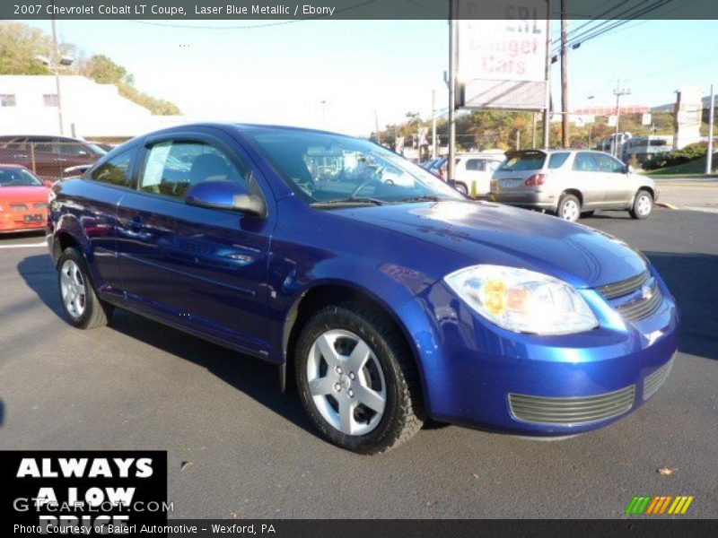 Laser Blue Metallic / Ebony 2007 Chevrolet Cobalt LT Coupe