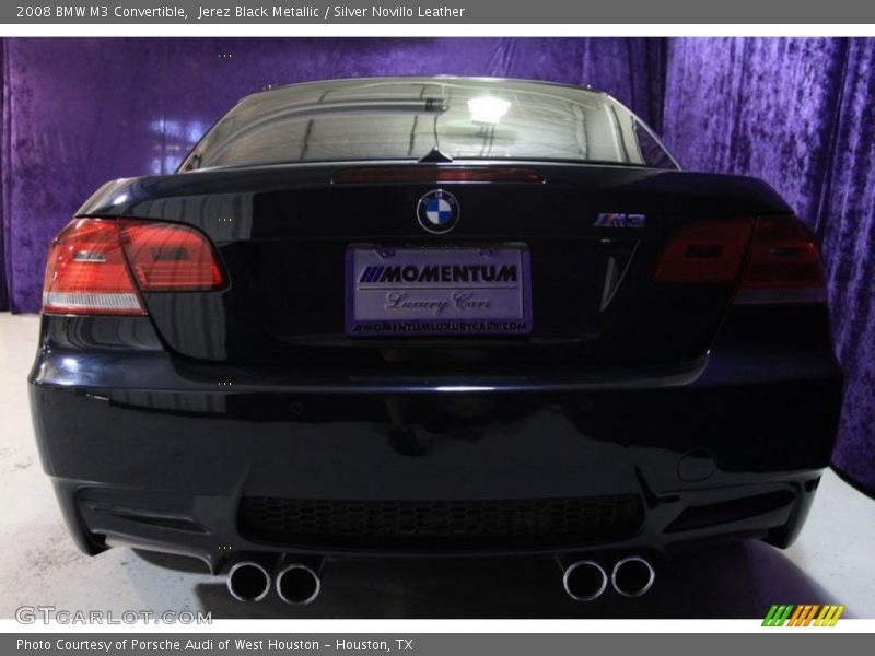 Jerez Black Metallic / Silver Novillo Leather 2008 BMW M3 Convertible
