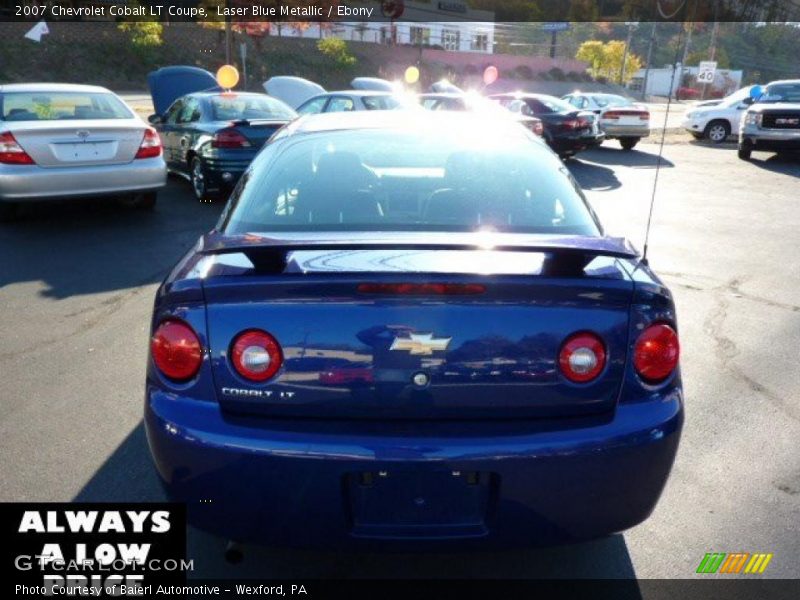 Laser Blue Metallic / Ebony 2007 Chevrolet Cobalt LT Coupe