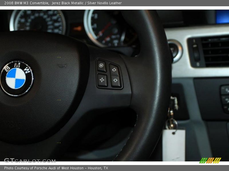 Jerez Black Metallic / Silver Novillo Leather 2008 BMW M3 Convertible