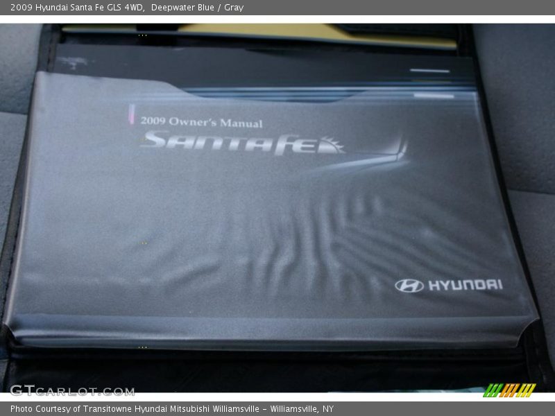 Deepwater Blue / Gray 2009 Hyundai Santa Fe GLS 4WD