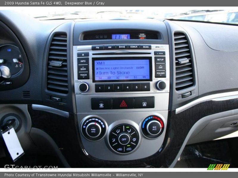 Deepwater Blue / Gray 2009 Hyundai Santa Fe GLS 4WD