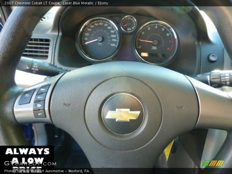 Laser Blue Metallic / Ebony 2007 Chevrolet Cobalt LT Coupe