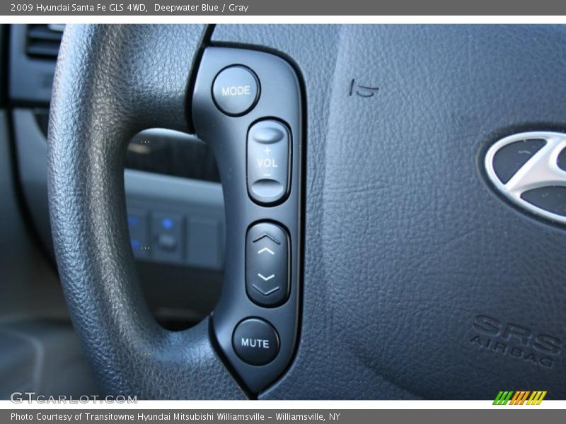 Deepwater Blue / Gray 2009 Hyundai Santa Fe GLS 4WD