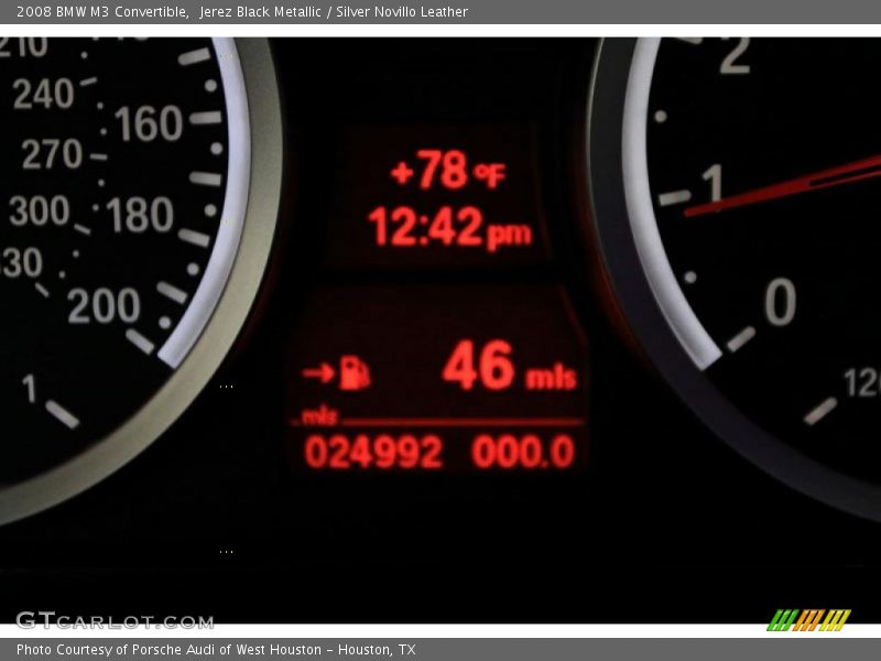Jerez Black Metallic / Silver Novillo Leather 2008 BMW M3 Convertible
