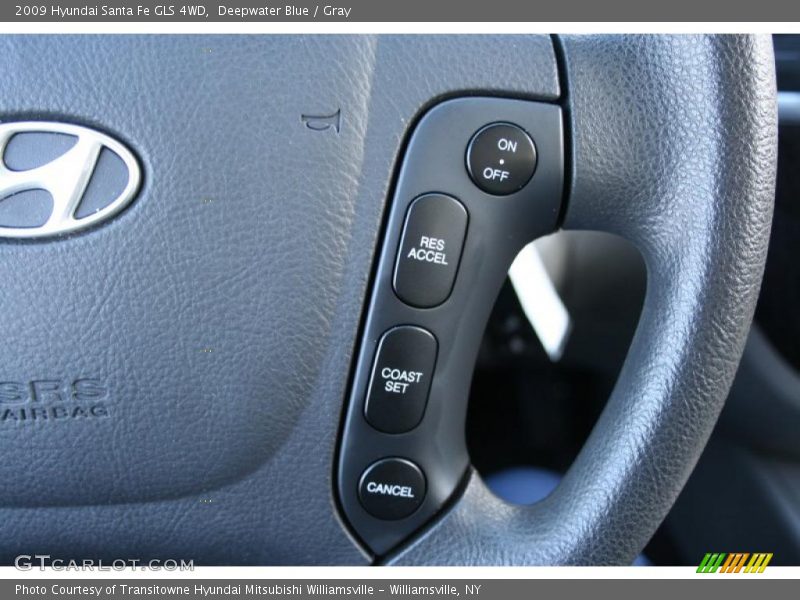 Deepwater Blue / Gray 2009 Hyundai Santa Fe GLS 4WD