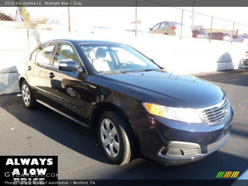 Midnight Blue / Gray 2010 Kia Optima LX