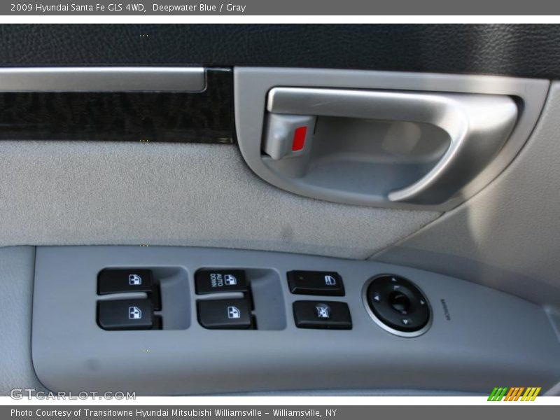Deepwater Blue / Gray 2009 Hyundai Santa Fe GLS 4WD