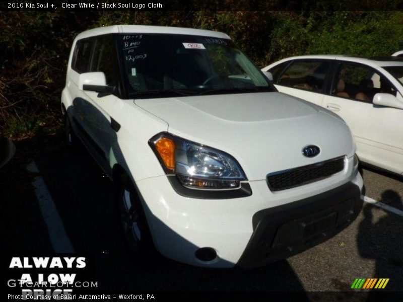 Clear White / Black Soul Logo Cloth 2010 Kia Soul +