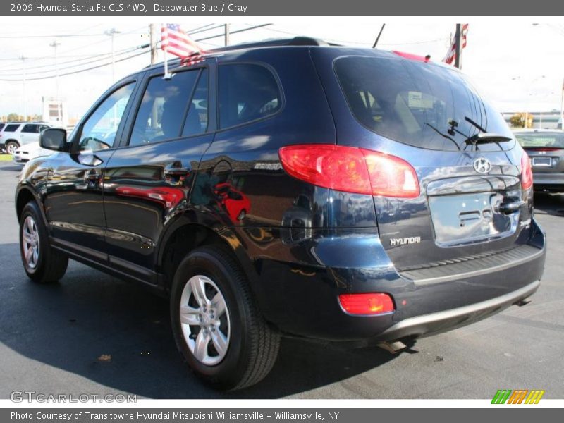 Deepwater Blue / Gray 2009 Hyundai Santa Fe GLS 4WD