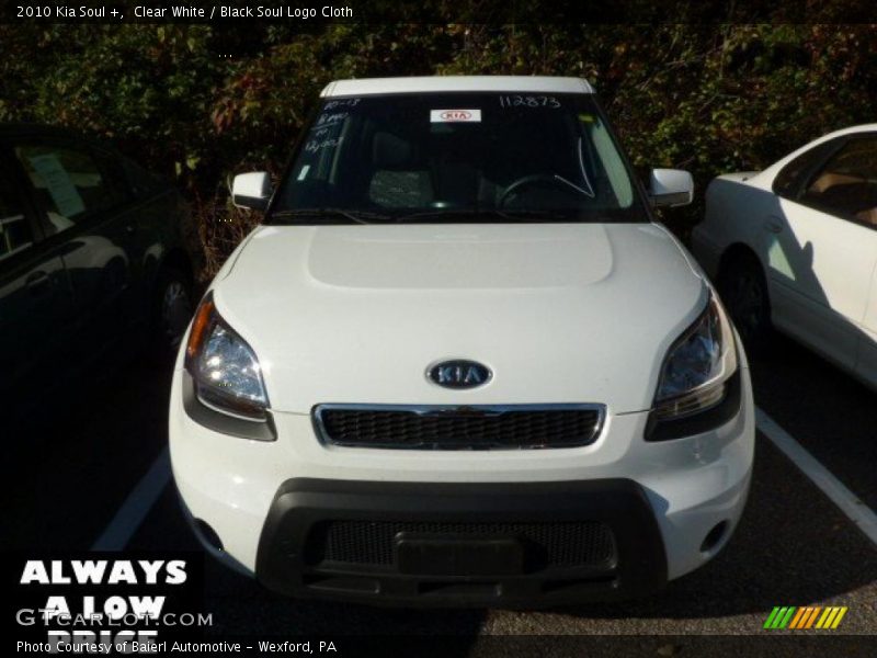 Clear White / Black Soul Logo Cloth 2010 Kia Soul +