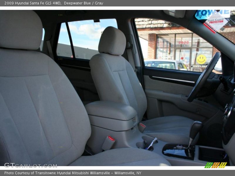 Deepwater Blue / Gray 2009 Hyundai Santa Fe GLS 4WD